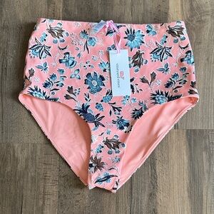 Vineyard Vines Floral High-Waisted Bikini Bottoms